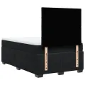 cadre de lit avec matelas Noir 120x200 cm Velours