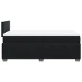 cadre de lit avec matelas Noir 120x200 cm Velours