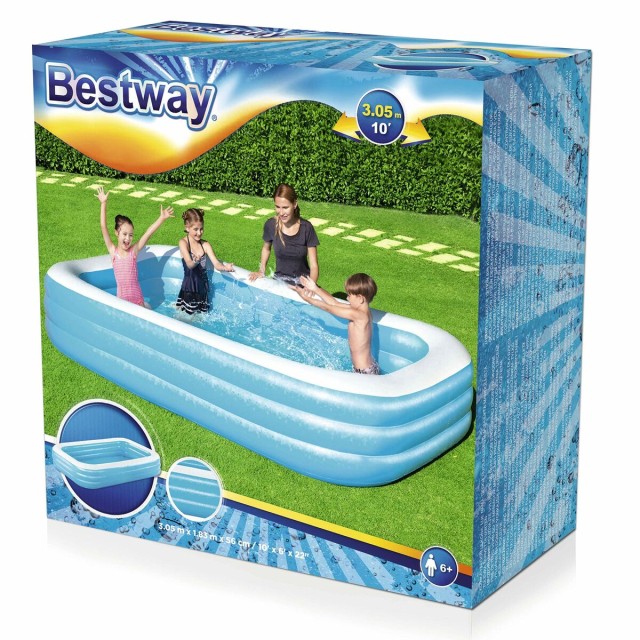 Inflatable Paddling Pool for Children Bestway Multicolour 305 x 183 x