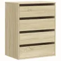 Commode d'angle chêne sonoma 60x41x76 cm bois d'ingénierie
