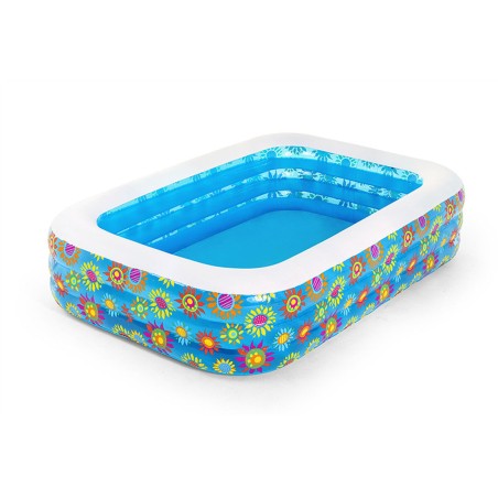 Bestway Piscina Gonfiabile 3 Camere Floreale 229x152x56 cm +6 Anni Gia