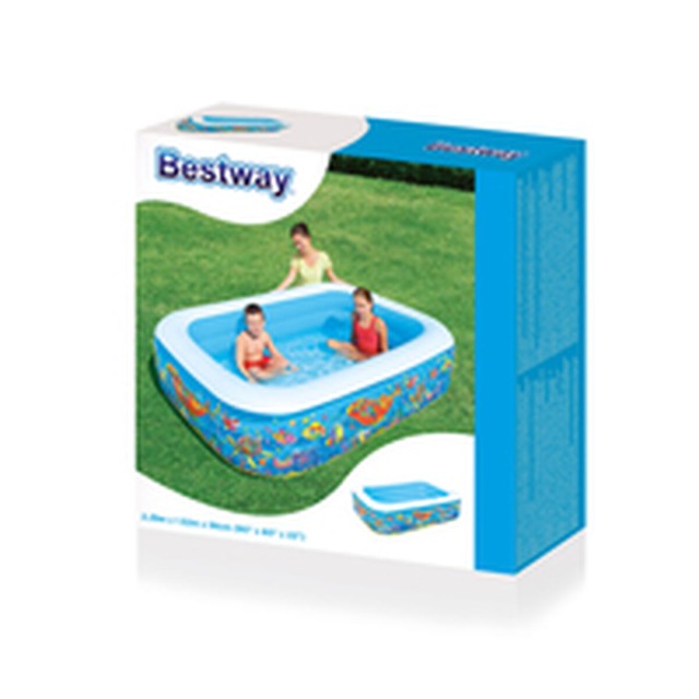 Bestway Piscina Hinchable 3 Camaras Floral 229x152x56 cm +6 Años Jard