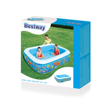 Bestway Aufblasbares Pool 3 Kammern Floral 229x152x56cm +6 Jahre Garte