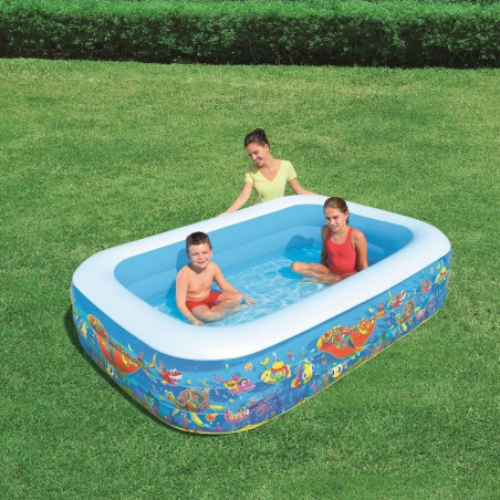 Bestway Piscina Gonfiabile 3 Camere Floreale 229x152x56 cm +6 Anni Gia