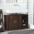 Armoire d'évier chêne marron 90x29x55 cm bois d'ingénierie
