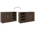 Armoire d'évier chêne marron 90x29x55 cm bois d'ingénierie