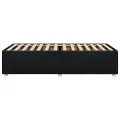 Cadre de lit sans matelas noir 80x200 cm tissu