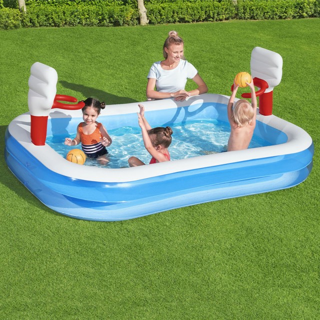 Inflatable Paddling Pool for Children Bestway 636 L 254 x 168 x 102 cm