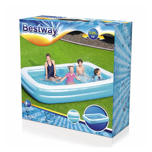 Inflatable Paddling Pool for Children Bestway Multicolour 305 x 183 x