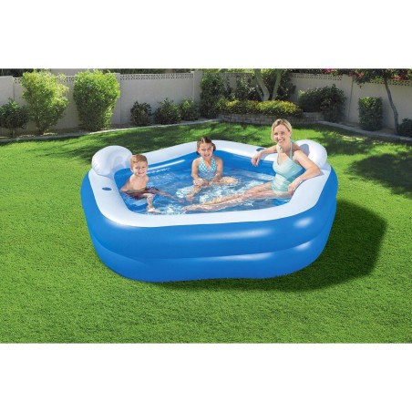 Inflatable Paddling Pool for Children Bestway Multicolour 213 x 206 x