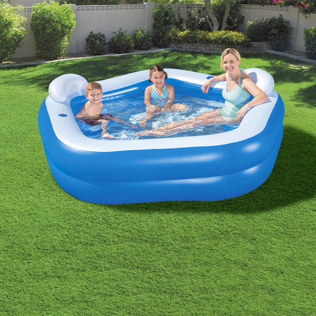 Inflatable Paddling Pool for Children Bestway Multicolour 213 x 206 x