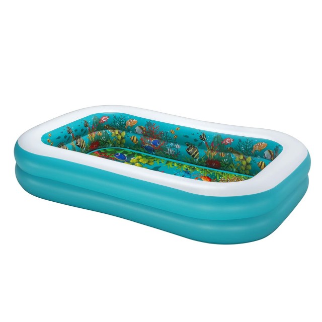 Bestway Aufblasbares Pool 2 Kammern 3D Meeresboden mit Zubehör 262x17