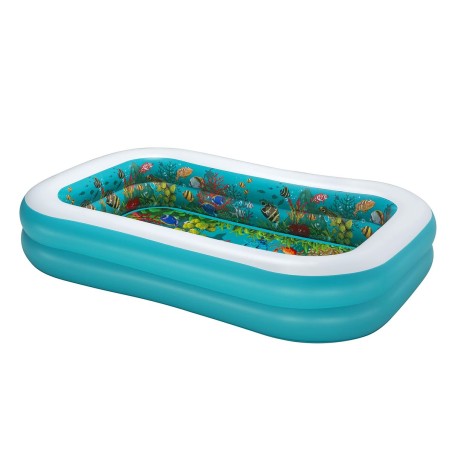 Bestway Piscine Gonflable 2 Chambres Fond 3D Marin avec Accessoires 26