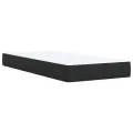 cadre de lit et matelas Noir 80x200 cm Velours