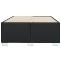 Cadre de lit sans matelas noir 120x200 cm similicuir