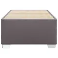 Cadre de lit sans matelas gris 100x200 cm similicuir