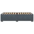 Cadre de lit sans matelas gris foncé 90x190 cm velours