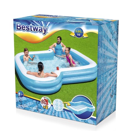 Bestway Aufblasbares Pool 2 Kammern Family 305x274x46 cm +3 Jahre Gart
