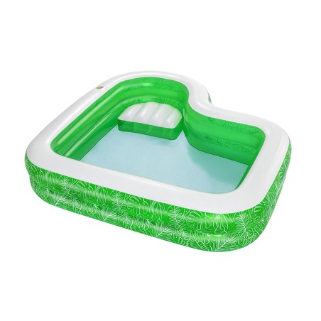 Bestway Piscina Hinchable 2 Camaras Tropical 231x231x51 cm +6 Años Ja