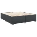 cadre de lit avec matelas Noir 200x200 cm Similicuir