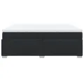 cadre de lit avec matelas Noir 200x200 cm Similicuir