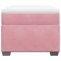 cadre de lit et matelas Rose 80x200 cm Velours