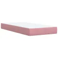 cadre de lit et matelas Rose 80x200 cm Velours