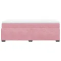 cadre de lit et matelas Rose 80x200 cm Velours
