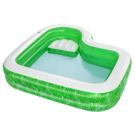 Bestway Piscine Gonflable 2 Chambres Tropicale 231x231x51 cm +6 ans Ja