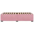 Cadre de lit sans matelas rose 80x200 cm velours