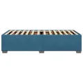 Cadre de lit sans matelas bleu 80x200 cm velours