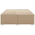 Cadre de lit sans matelas cappuccino 140x190 cm similicuir