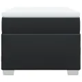 cadre de lit avec matelas Noir 90x190 cm Similicuir