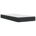 cadre de lit avec matelas Noir 90x190 cm Similicuir