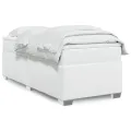 cadre de lit avec matelas Blanc 90x200 cm Similicuir