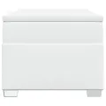 cadre de lit avec matelas Blanc 90x200 cm Similicuir