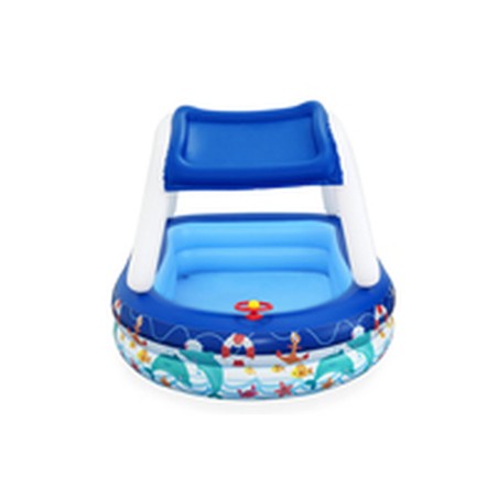 Bestway Piscina Gonfiabile Bambini Tetto Rimovibile Barca con Volante