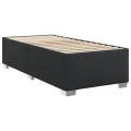 cadre de lit avec matelas Noir 100x200 cm Similicuir