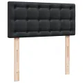 cadre de lit avec matelas Noir 100x200 cm Similicuir