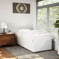 Cadre de lit sans matelas blanc 80x200 cm similicuir