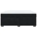 cadre de lit avec matelas Noir 180x200 cm Velours