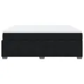 cadre de lit avec matelas Noir 180x200 cm Velours
