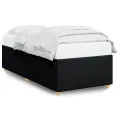 Cadre de lit sans matelas noir 90x190 cm tissu