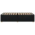 Cadre de lit sans matelas noir 90x190 cm tissu