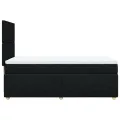 cadre de lit avec matelas Noir 90x190 cm Tissu