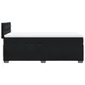 cadre de lit avec matelas Noir 90x200 cm Velours
