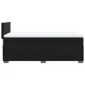 cadre de lit avec matelas Noir 90x200 cm Velours