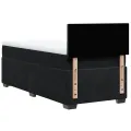 cadre de lit avec matelas Noir 90x200 cm Velours