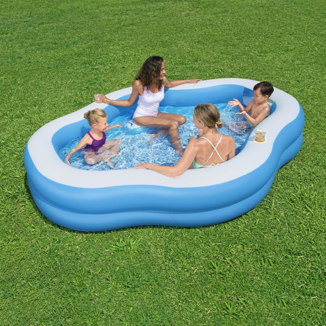 Bestway Piscina Gonfiabile Familiare 270x198x51 cm +6 Anni Giardino 54