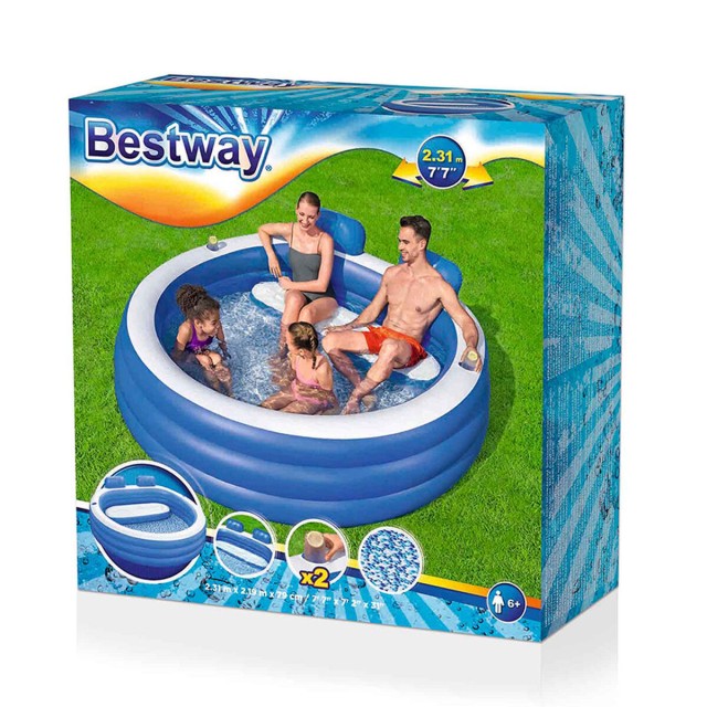 Bestway Inflatable Family Pool 231x219x79 +6 Years Garden 54422